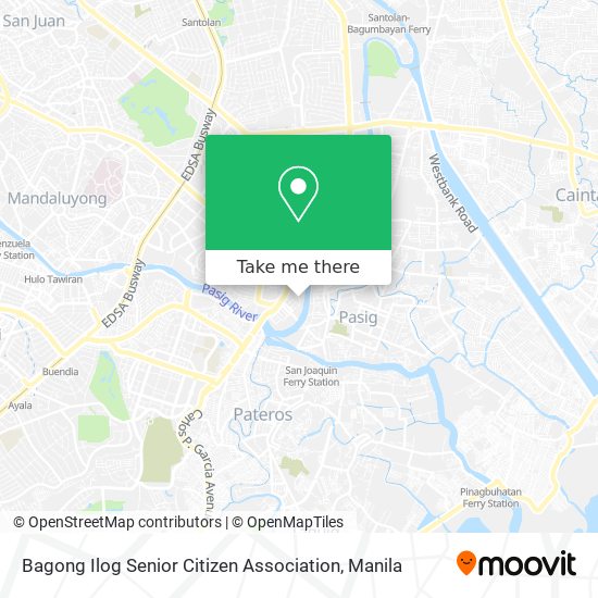 Bagong Ilog Senior Citizen Association map