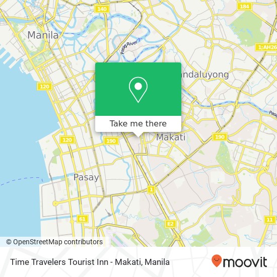 Time Travelers Tourist Inn - Makati map