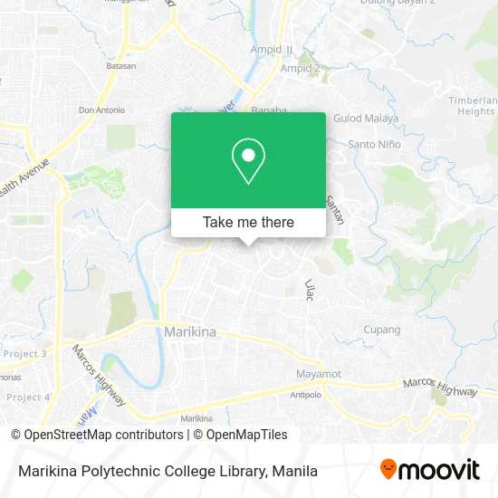 Marikina Polytechnic College Library map