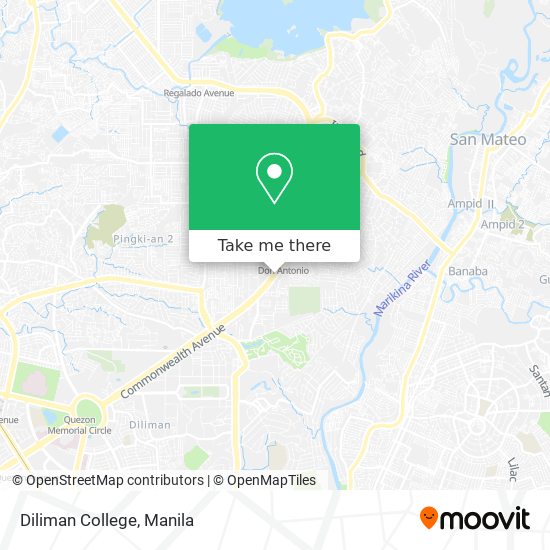 Diliman College map