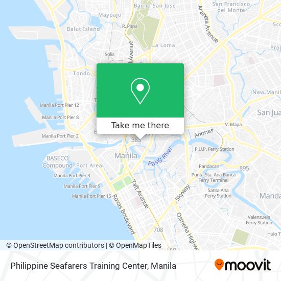 Philippine Seafarers Training Center map