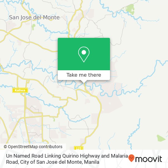 Un Named Road Linking Quirino Highway and Malaria Road, City of San Jose del Monte map