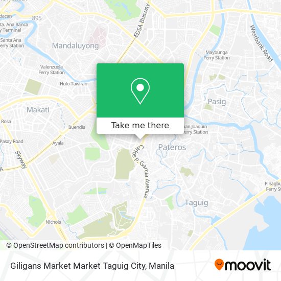 Giligans Market Market Taguig City map
