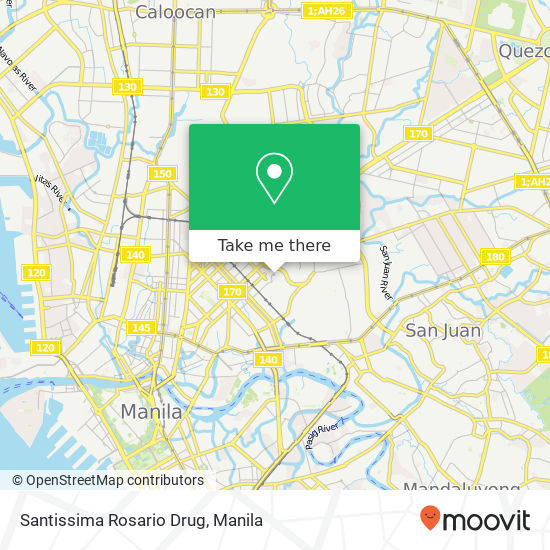Santissima Rosario Drug map