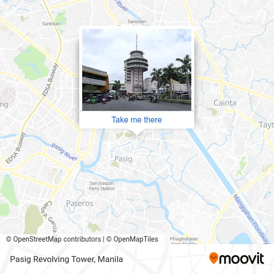 Pasig Revolving Tower map