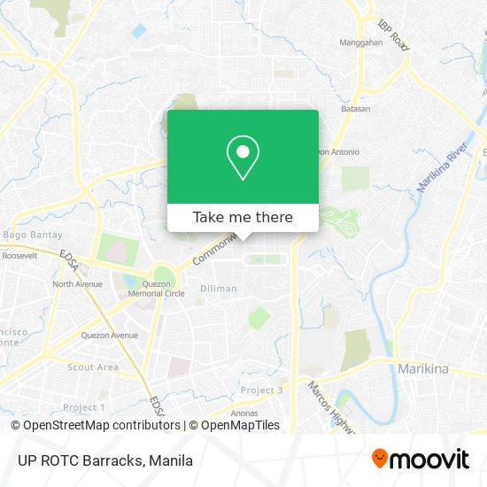 UP ROTC Barracks map