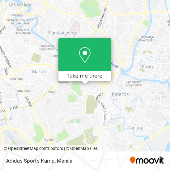 Adidas Sports Kamp map