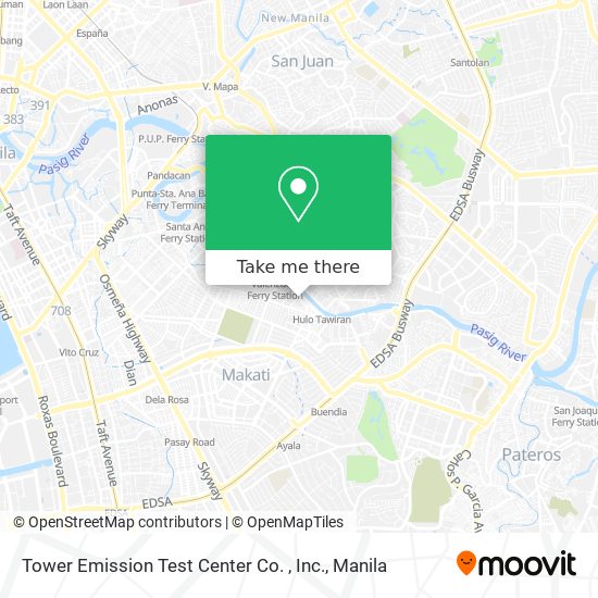 Tower Emission Test Center Co. , Inc. map