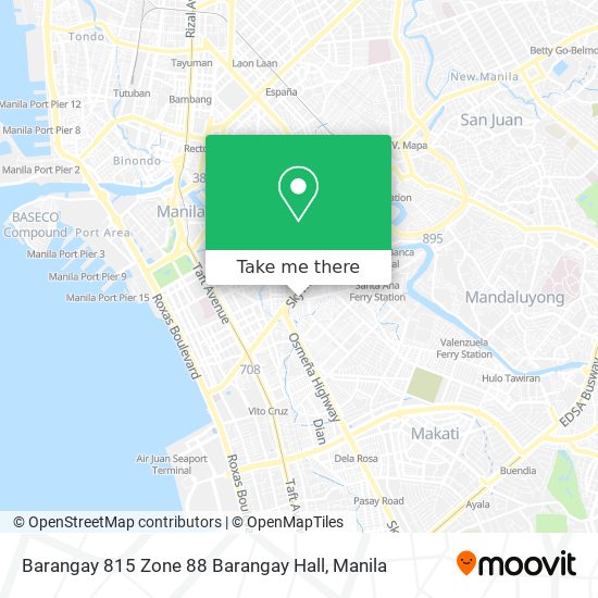 Barangay 815 Zone 88 Barangay Hall map