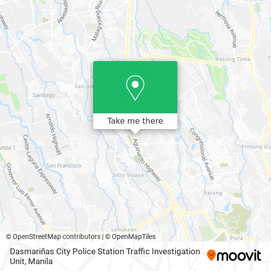 Dasmariñas City Police Station Traffic Investigation Unit map