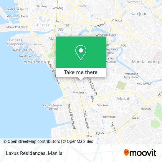 Laxus Residences map