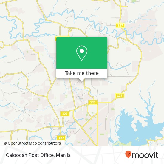 Caloocan Post Office map