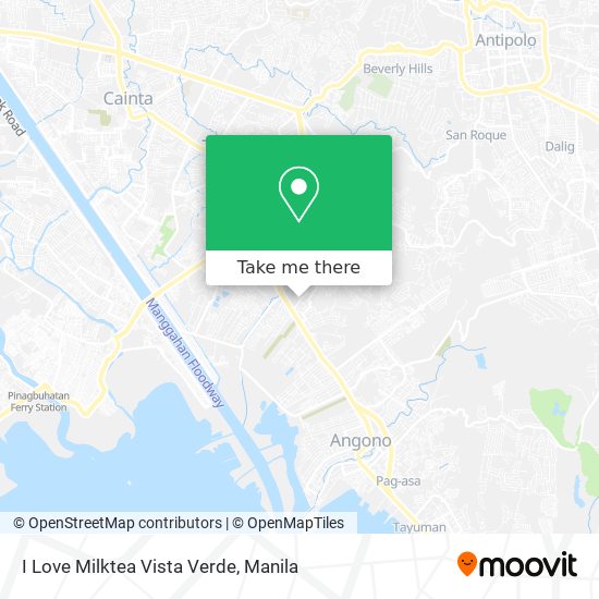 I Love Milktea Vista Verde map