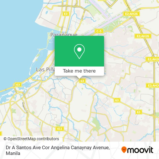 Dr A Santos Ave Cor Angelina Canaynay Avenue map
