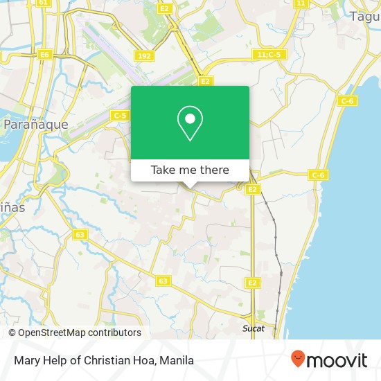 Mary Help of Christian Hoa map