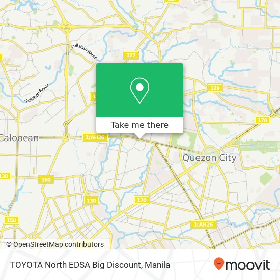 TOYOTA North EDSA Big Discount map