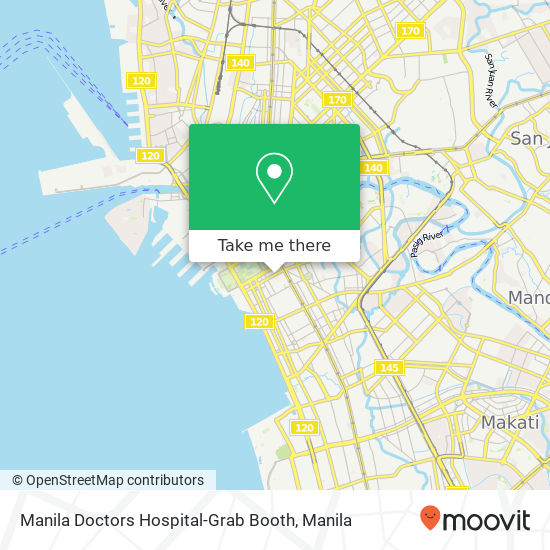 Manila Doctors Hospital-Grab Booth map