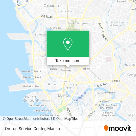 Omron Service Center map