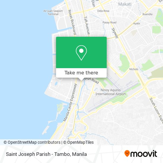 Saint Joseph Parish - Tambo map