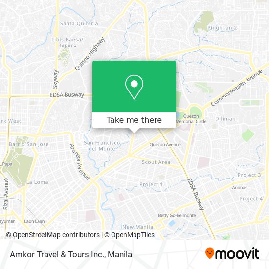 Amkor Travel & Tours Inc. map