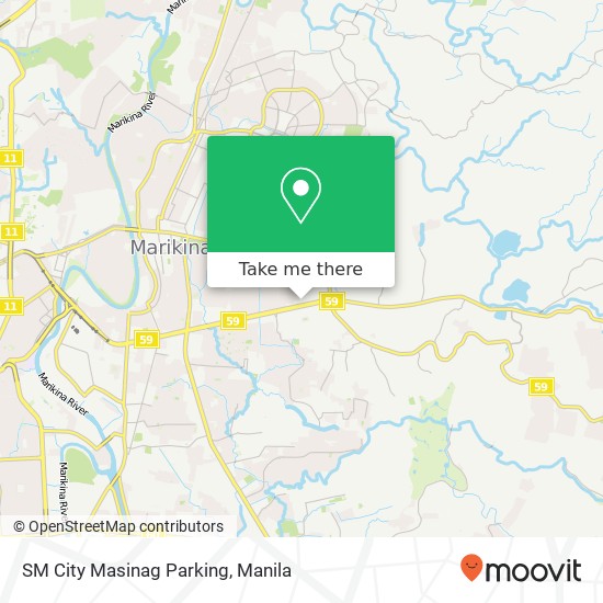 SM City Masinag Parking map