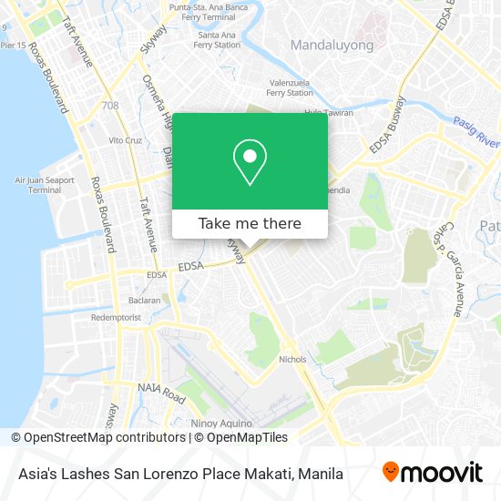 Asia's Lashes San Lorenzo Place Makati map