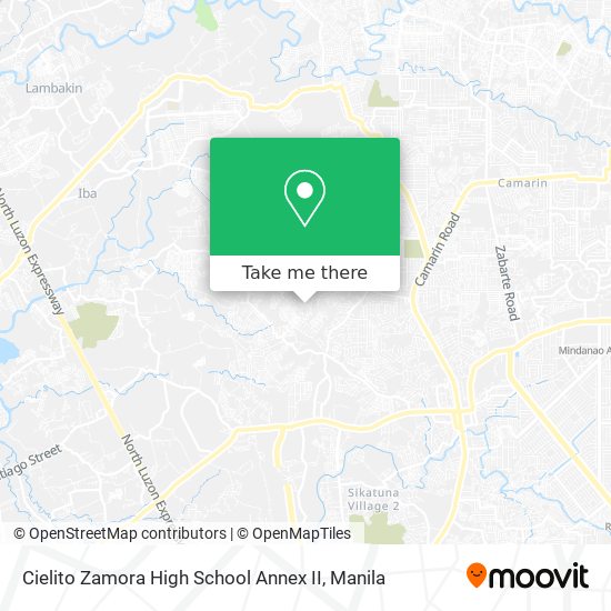 Cielito Zamora High School Annex II map