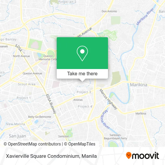 Xavierville Square Condominium map