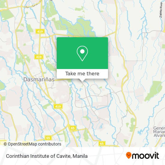 Corinthian Institute of Cavite map