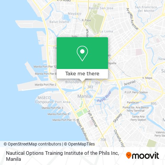 Nautical Options Training Institute of the Phils Inc map