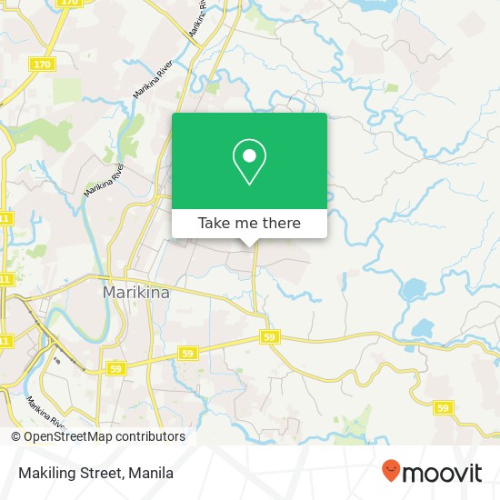 Makiling Street map