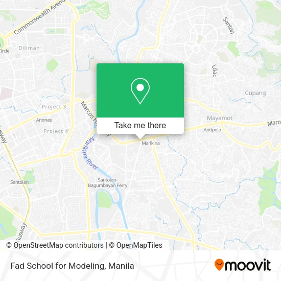 Fad School for Modeling map