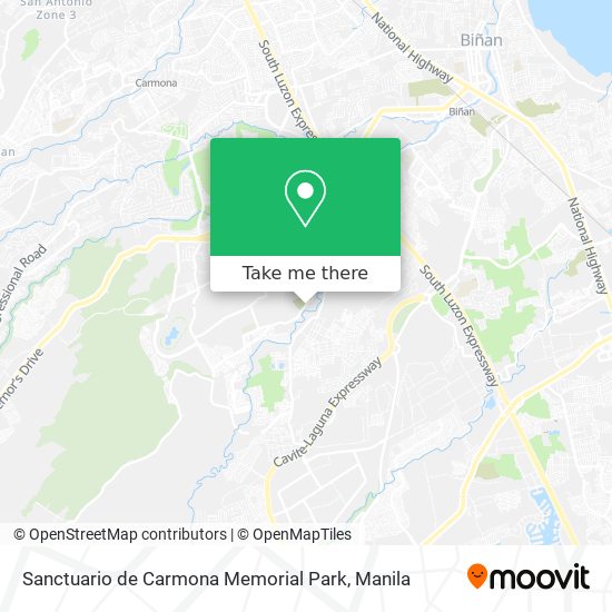 Sanctuario de Carmona Memorial Park map