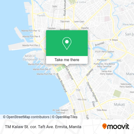 TM Kalaw St. cor. Taft Ave. Ermita map