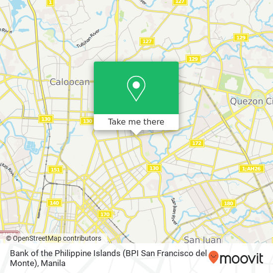 Bank of the Philippine Islands (BPI San Francisco del Monte) map