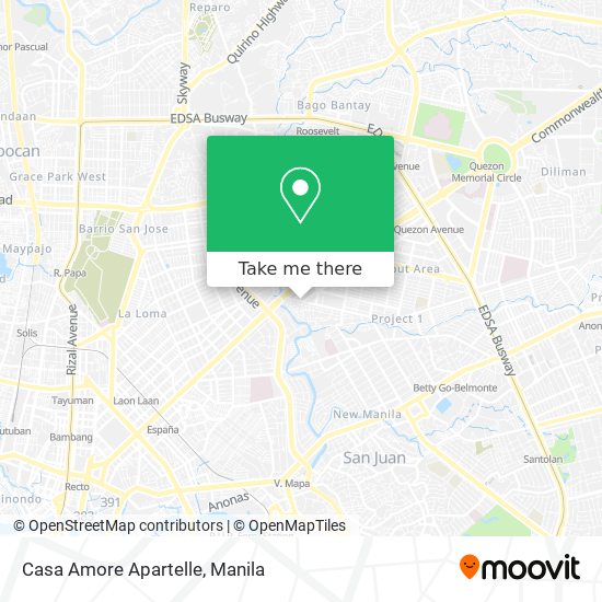Casa Amore Apartelle map