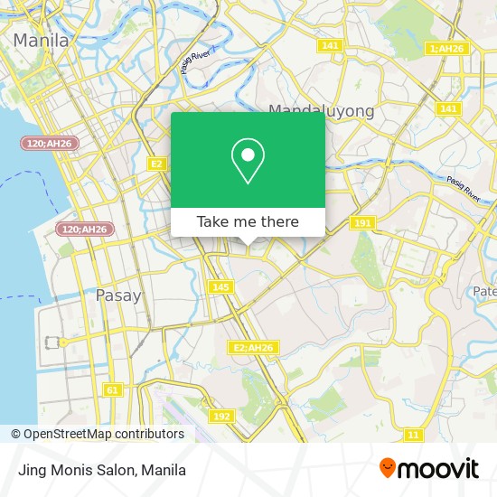 Jing Monis Salon map