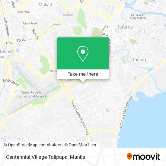Centennial Village Talipapa map