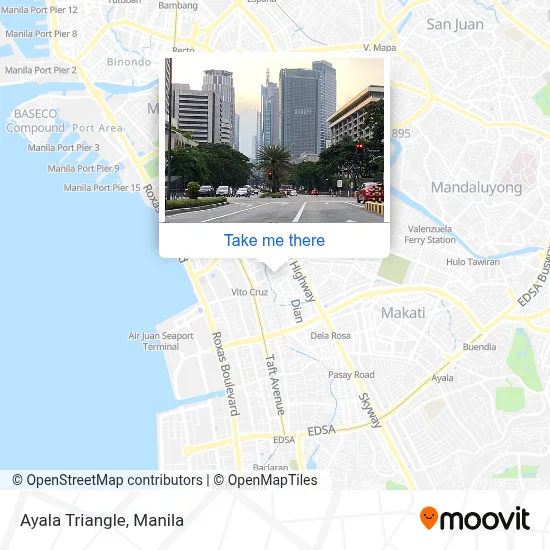 Ayala Triangle map
