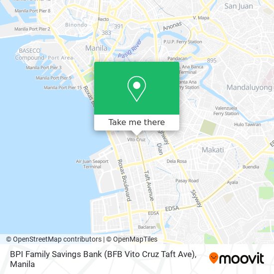 BPI Family Savings Bank (BFB Vito Cruz Taft Ave) map