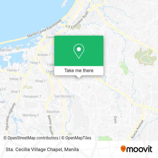 Sta. Cecilia Village Chapel map
