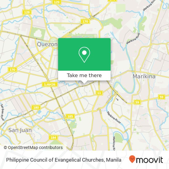 Philippine Council of Evangelical Churches map