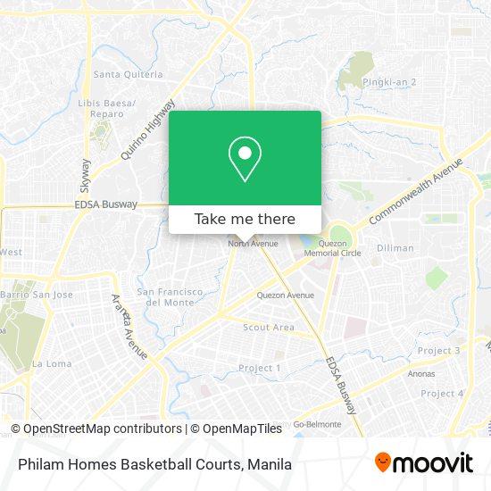 Philam Homes Basketball Courts map