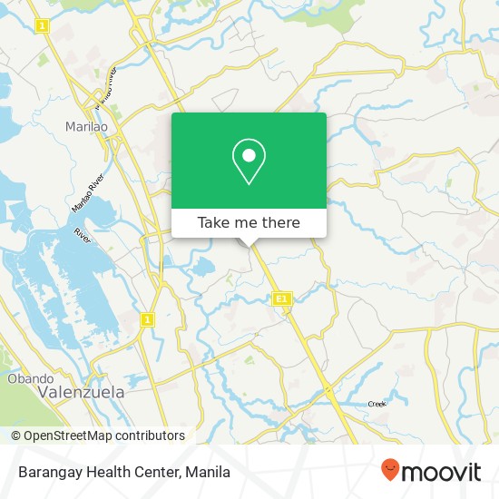 Barangay Health Center map