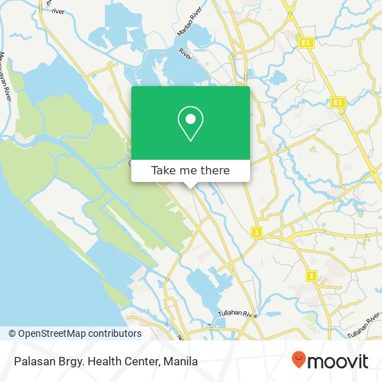 Palasan Brgy. Health Center map