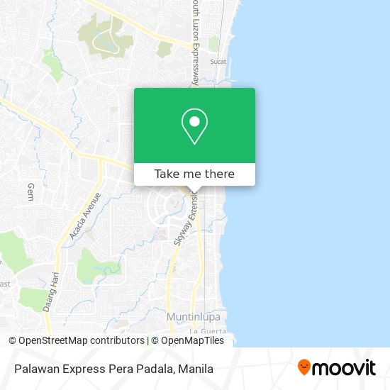 Palawan Express Pera Padala map