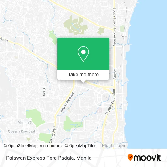 Palawan Express Pera Padala map