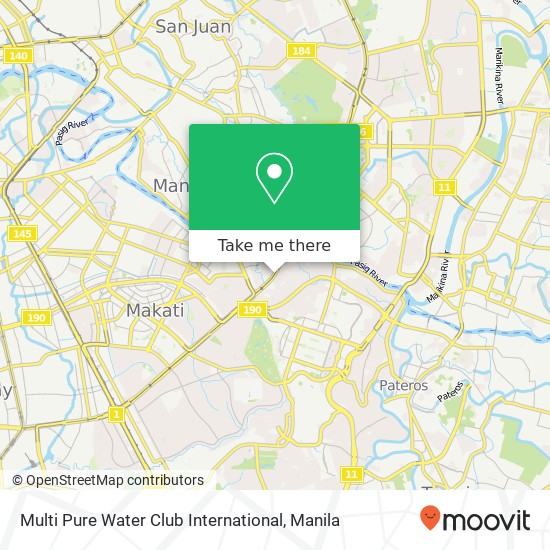 Multi Pure Water Club International map