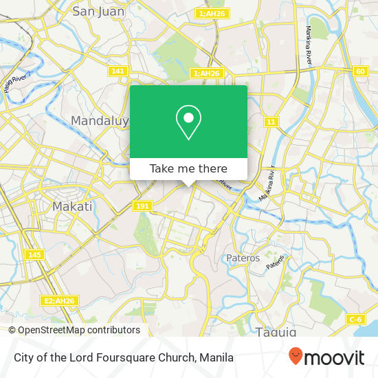 City of the Lord Foursquare Church map