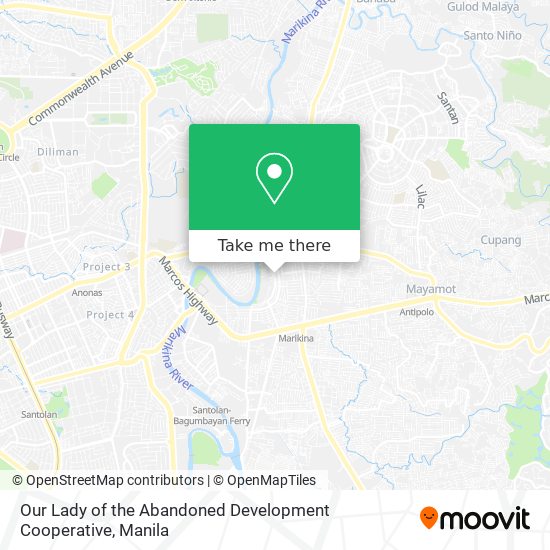 Our Lady of the Abandoned Development Cooperative map